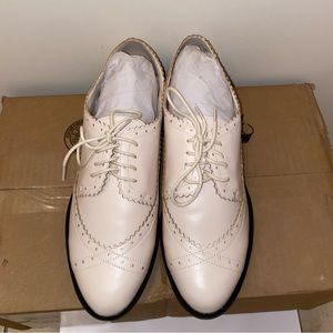 Women’s size 11 Oxford shoes - Off White - Brand New - Never worn